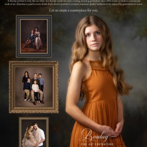 Potrait Session Certificate with 11x14 Emperial Portrait from Boulay Photography - Image 1